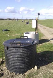 The installation at the landfill site 