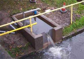 One of the Outfalls at the site