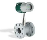 Inline multivariable vortex flow meters