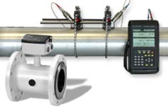 Flow meters for liquids in pipes