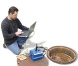 Open channel flowmeters for small channels, streams and sewers
