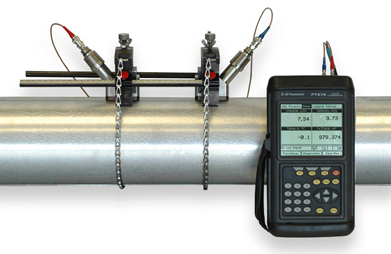 Measuring Hydraulic Oil with a PT878 Clamp-on Flow Meter 