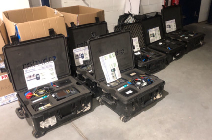 Remote Location Clamp-on Flow metering with telemetry and a car battery