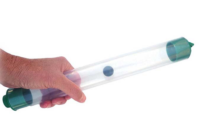 BioBailer held by a mans hand