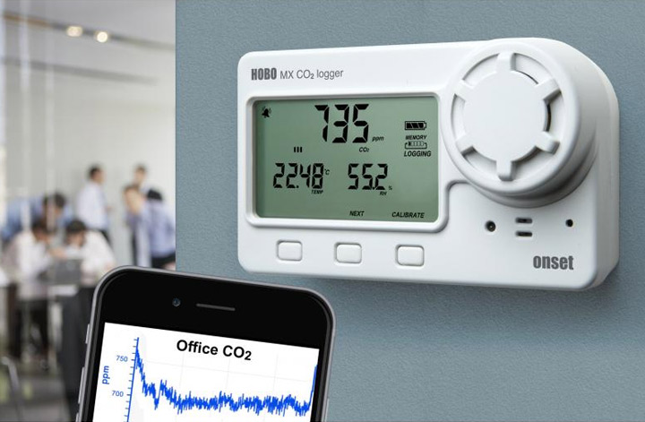 HOBO MX1102A Carbon Dioxide - Temp - RH Data Logger