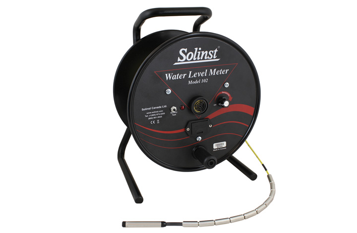 Solinst 102 Water Level Meter- With New Laser Marked yellow Cable 